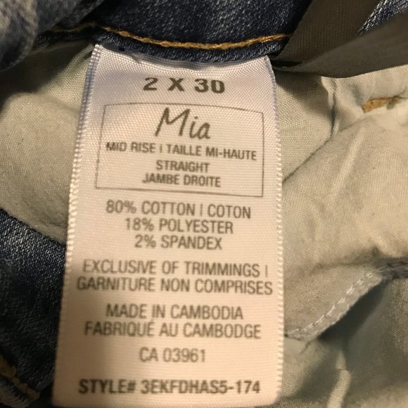 denver hayes mia blue jeans size 2 by 30 - Picture 4 of 5